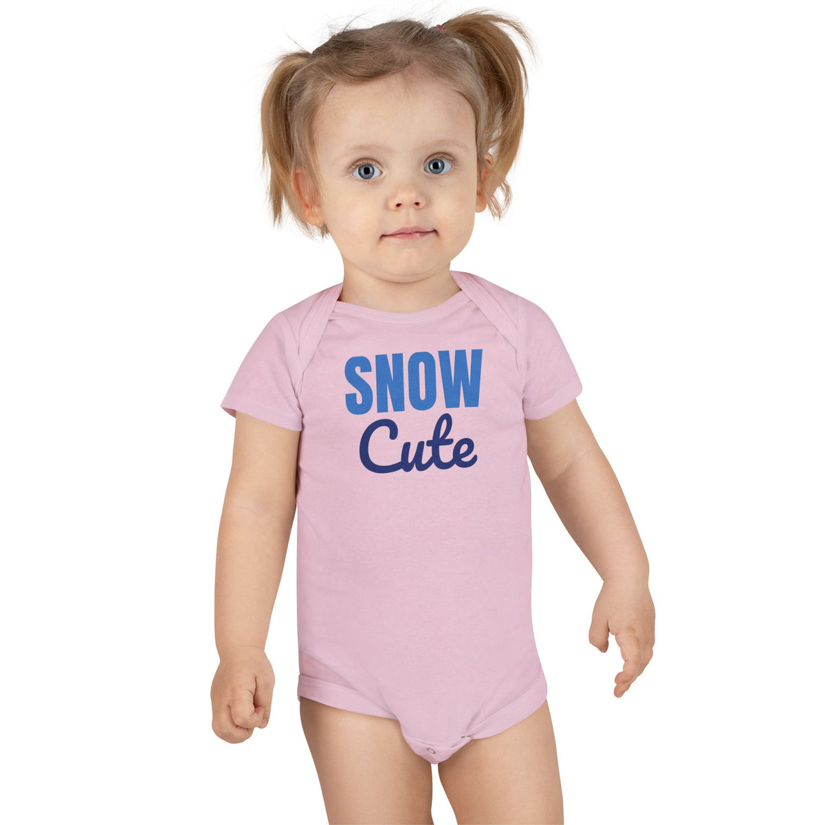 Snow Cute Winter Baby Bodysuit, Christmas Baby Onesie