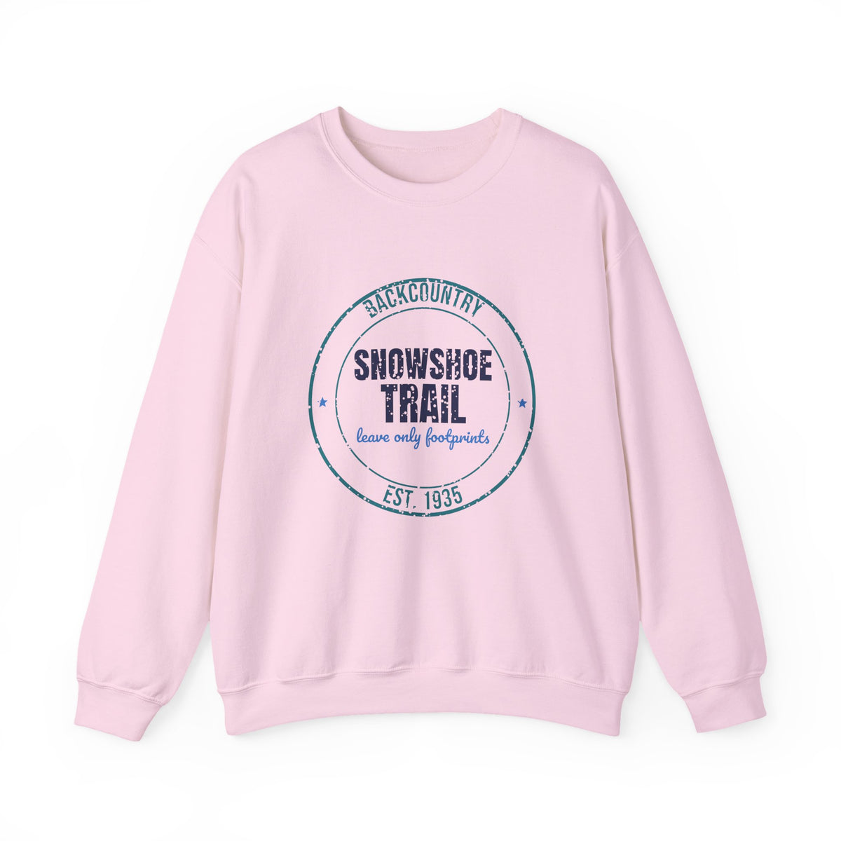 Backcountry Snowshoe Trail Est. 1935 Sweatshirt, Vintage Winter Crewneck Sweatshirt