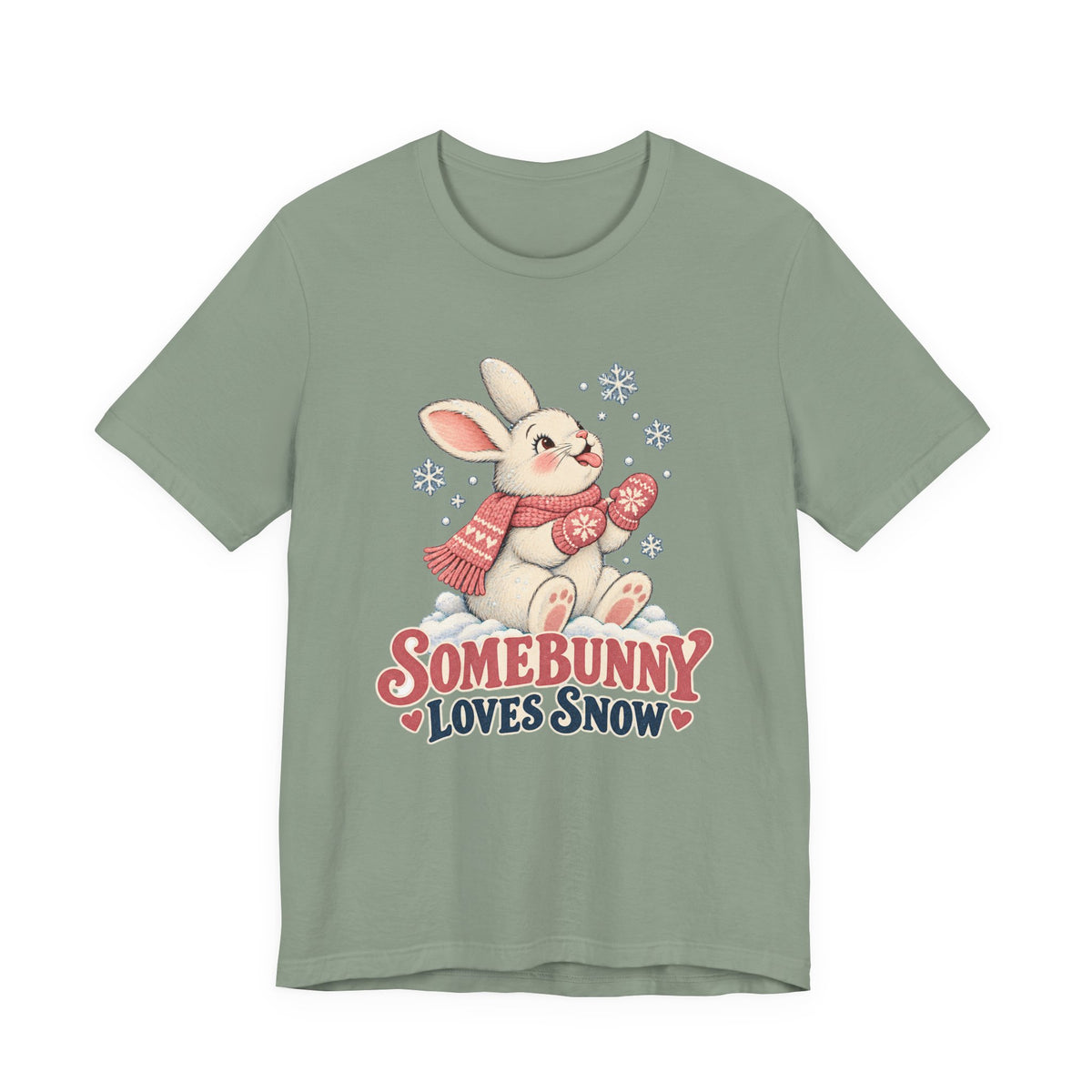 Somebunny Loves Snow Winter Bunny Shirt, Snow Bunny T-Shirt, Snow Bunny Gift