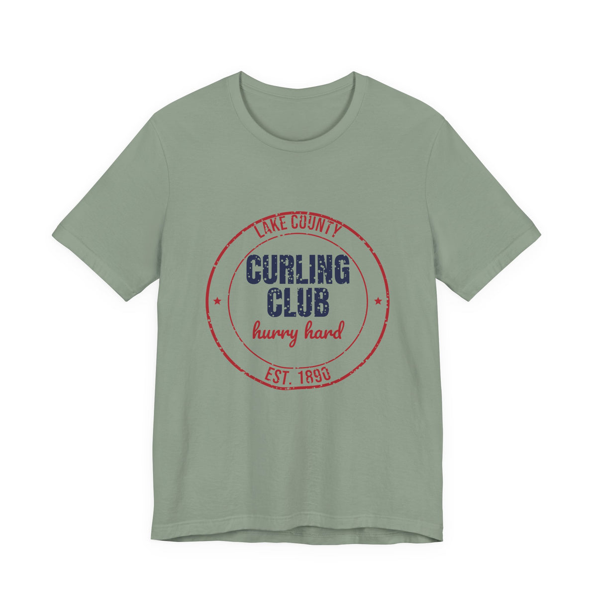 Lake County Curling Club Hurry Hard Est. 1890 Shirt, Vintage Curling T-Shirt, Vintage Curling Gift