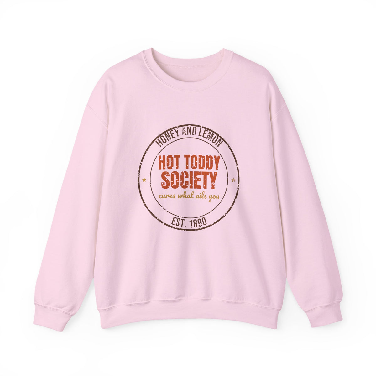 Honey and Lemon Hot Toddy Society Est. 1890 Sweatshirt, Vintage Winter Crewneck Sweatshirt