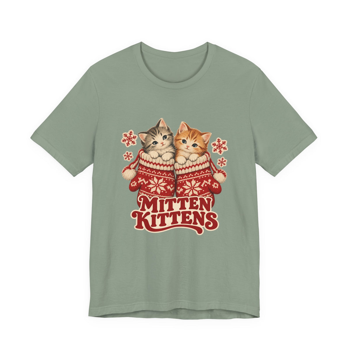 Mitten Kittens Cute Winter Cats Shirt, Winter Kittens T-Shirt, Winter Kittens Gift