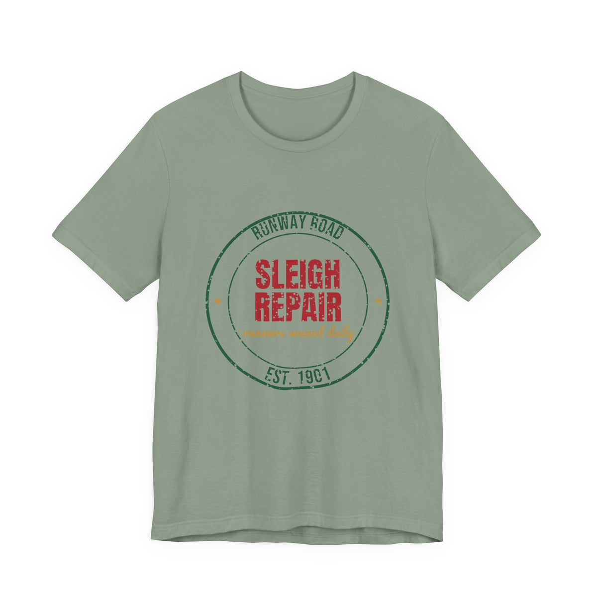 Runway Road Sleigh Repair Est. 1901 Shirt, Vintage Christmas T-Shirt, Vintage Christmas Gift