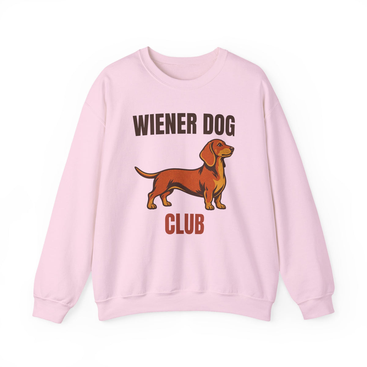 Wiener Dog Club Vintage Dachshund Sweatshirt, Vintage Dachshund Crewneck