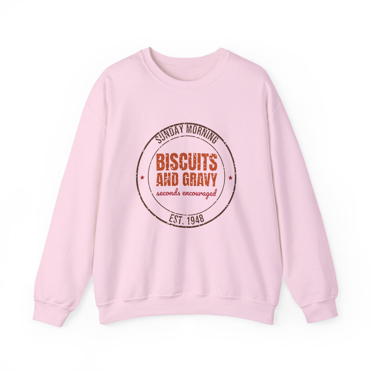 Sunday Morning Biscuits and Gravy Est. 1948 Sweatshirt, Vintage Southern Crewneck Sweatshirt