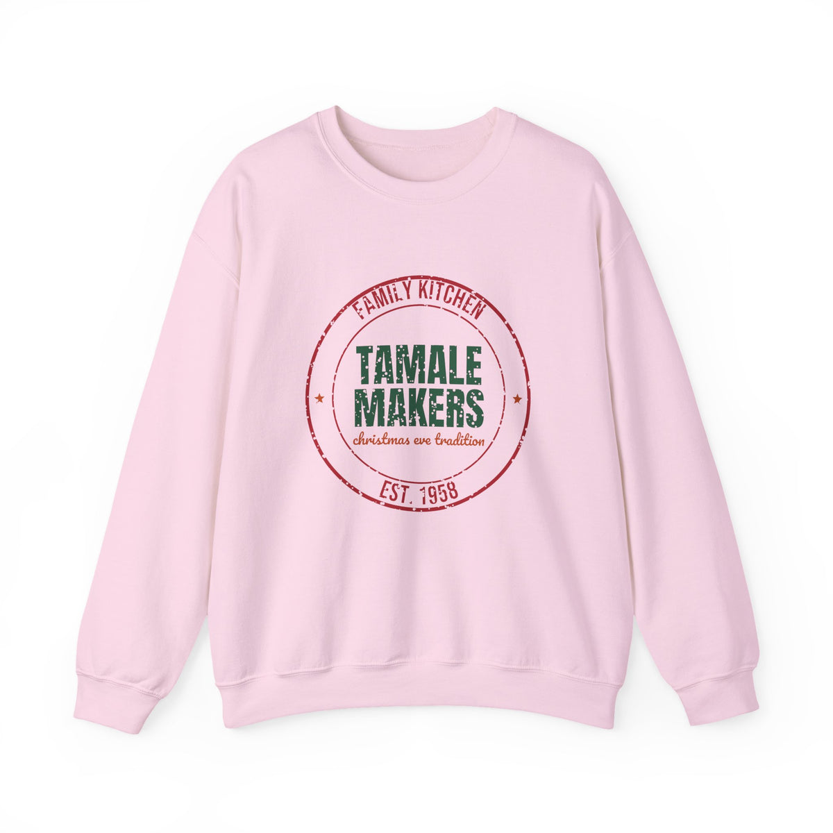 Family Kitchen Tamale Makers Christmas Eve Tradition Sweatshirt, Tamale Christmas Crewneck Sweatshirt