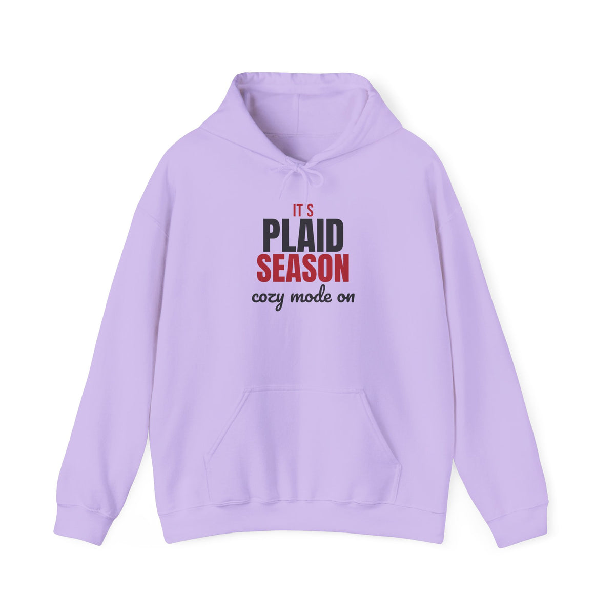 It's Plaid Season Cozy Mode On Hoodie, Plaid Season Hoodie