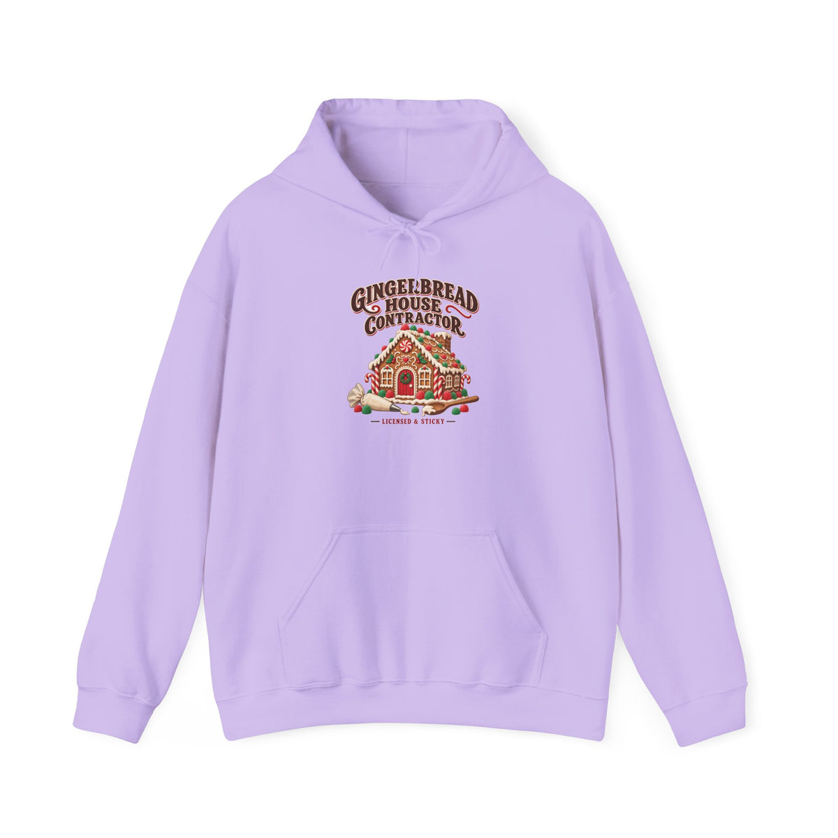 Gingerbread House Contractor Licensed and Sticky Hoodie, Gingerbread House Hoodie