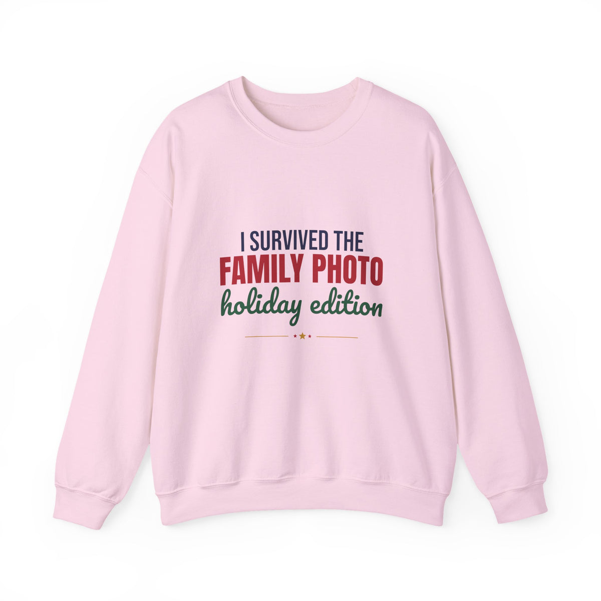 I Survived the Family Photo Holiday Edition Sweatshirt, Family Christmas Crewneck Sweatshirt