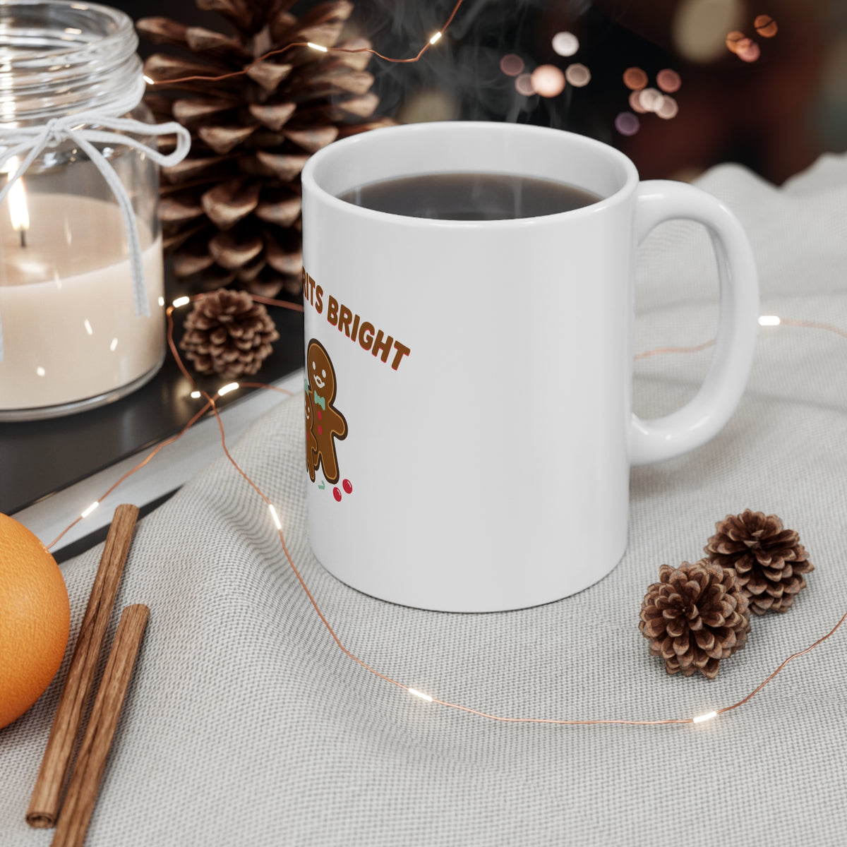 Baking Spirits Bright Gingerbread Family Mug