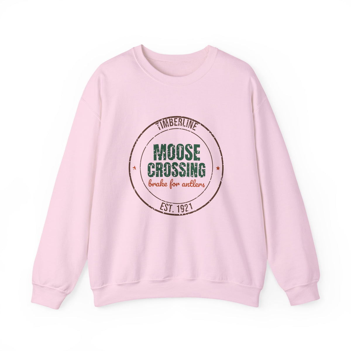 Timberline Moose Crossing Est. 1921 Sweatshirt, Vintage Moose Crewneck Sweatshirt