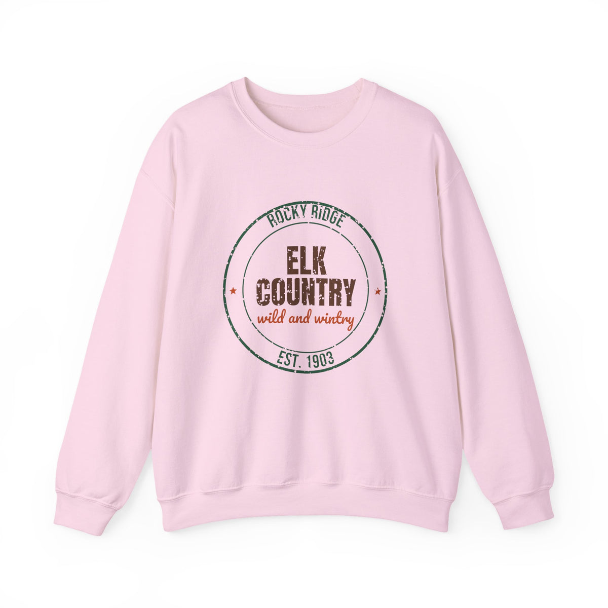Rocky Ridge Elk Country Est. 1903 Sweatshirt, Vintage Elk Country Crewneck Sweatshirt