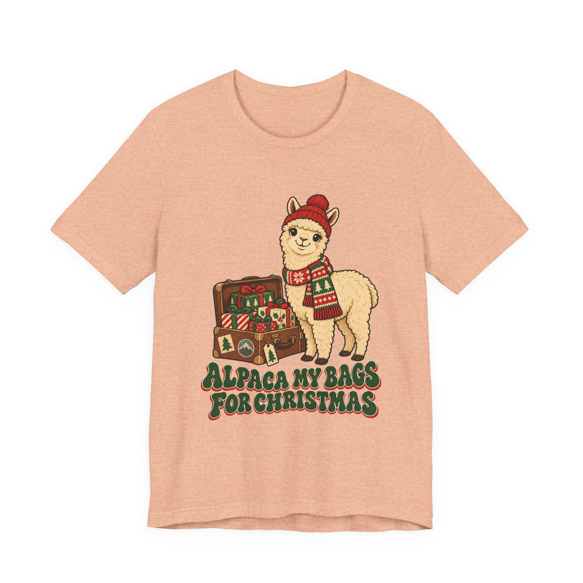 Alpaca My Bags for Christmas Shirt, Alpaca Christmas T-Shirt, Alpaca Christmas Gift