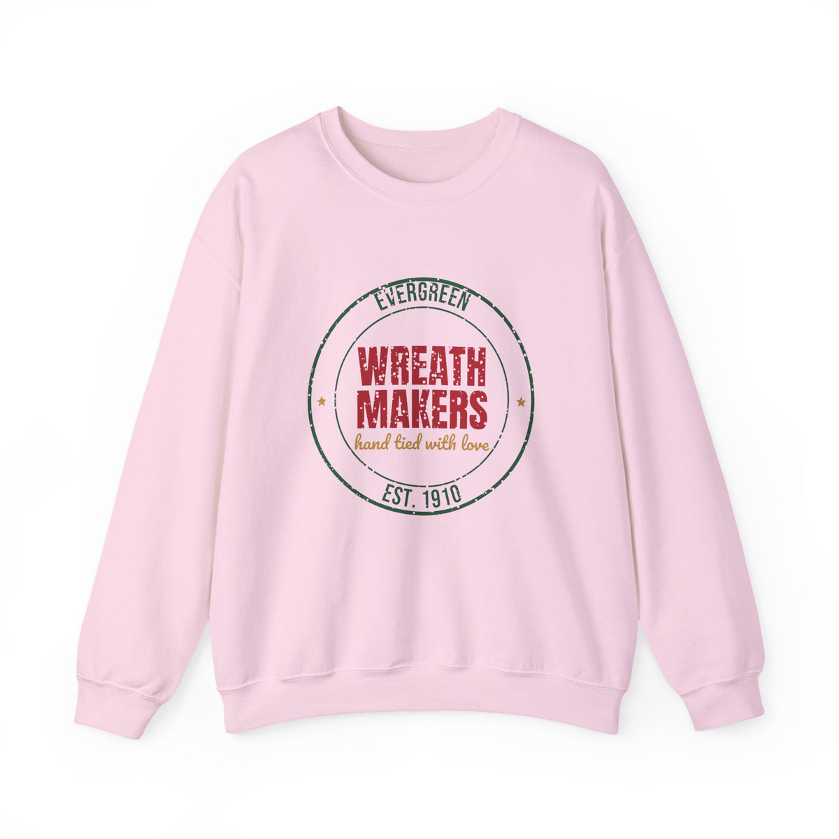 Evergreen Wreath Makers Est. 1910 Sweatshirt, Vintage Christmas Crewneck Sweatshirt
