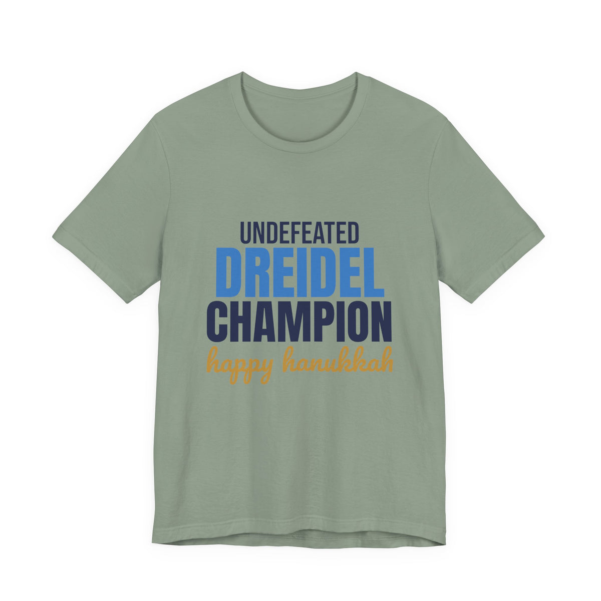 Undefeated Dreidel Champion Happy Hanukkah Shirt, Hanukkah T-Shirt, Hanukkah Gift