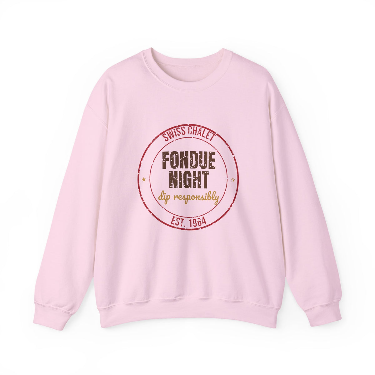 Swiss Chalet Fondue Night Est. 1964 Sweatshirt, Vintage Fondue Crewneck Sweatshirt