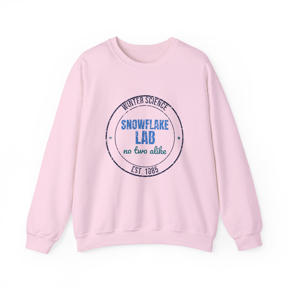 Winter Science Snowflake Lab Est. 1885 Sweatshirt, Vintage Winter Crewneck Sweatshirt