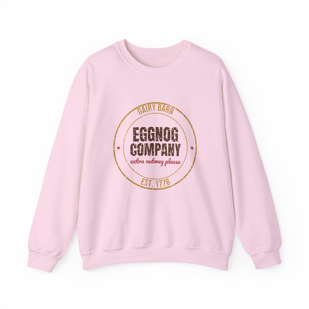 Dairy Barn Eggnog Company Est. 1776 Sweatshirt, Vintage Christmas Crewneck Sweatshirt
