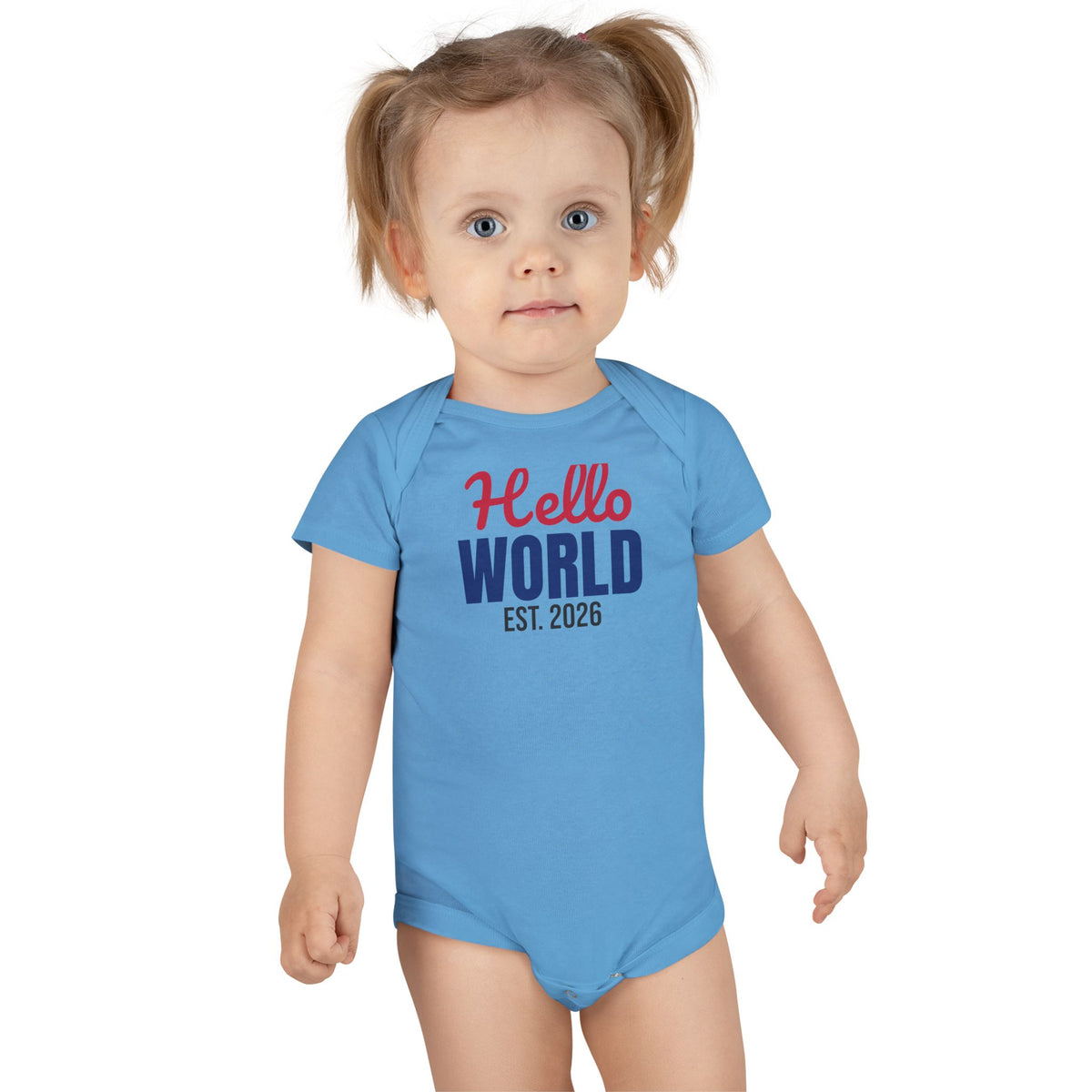 Hello World Est 2026 Newborn Baby Bodysuit, Coming Home Outfit