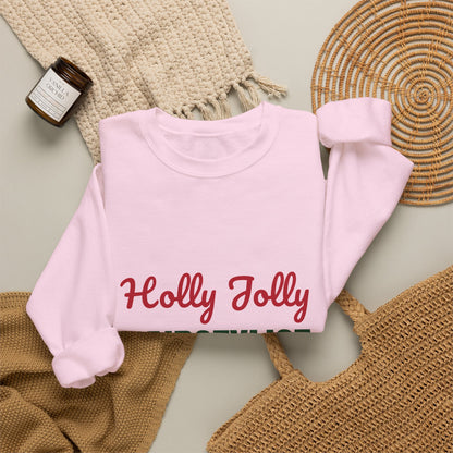 Holly Jolly Hairstylist Sweatshirt, Hairstylist Christmas Crewneck