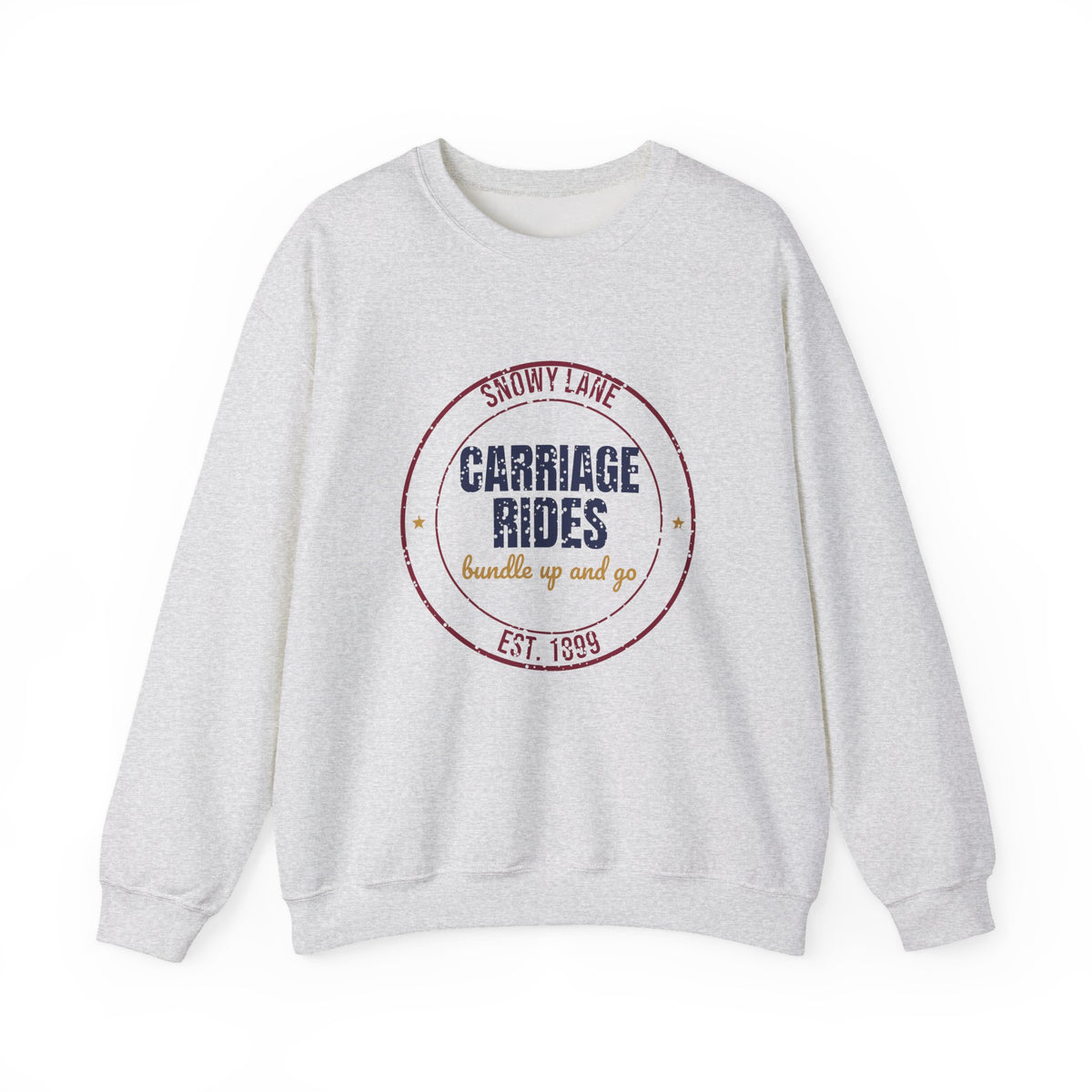 Snowy Lane Carriage Rides Est. 1899 Sweatshirt, Vintage Winter Crewneck Sweatshirt