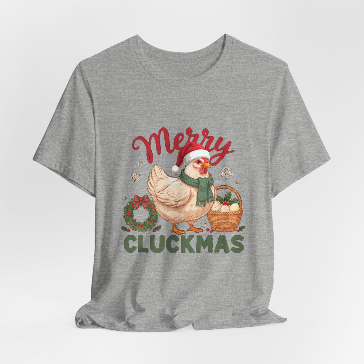 Merry Cluckmas Shirt, Chicken Christmas T-Shirt, Chicken Lover Tee