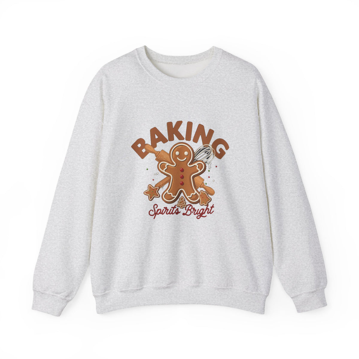 Baking Spirits Bright Sweatshirt, Christmas Baking Crewneck, Gift for Bakers