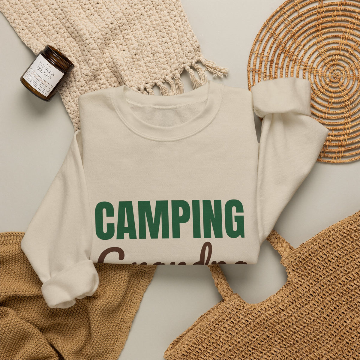 Camping Grandpa Sweatshirt, Camping Grandpa Crewneck
