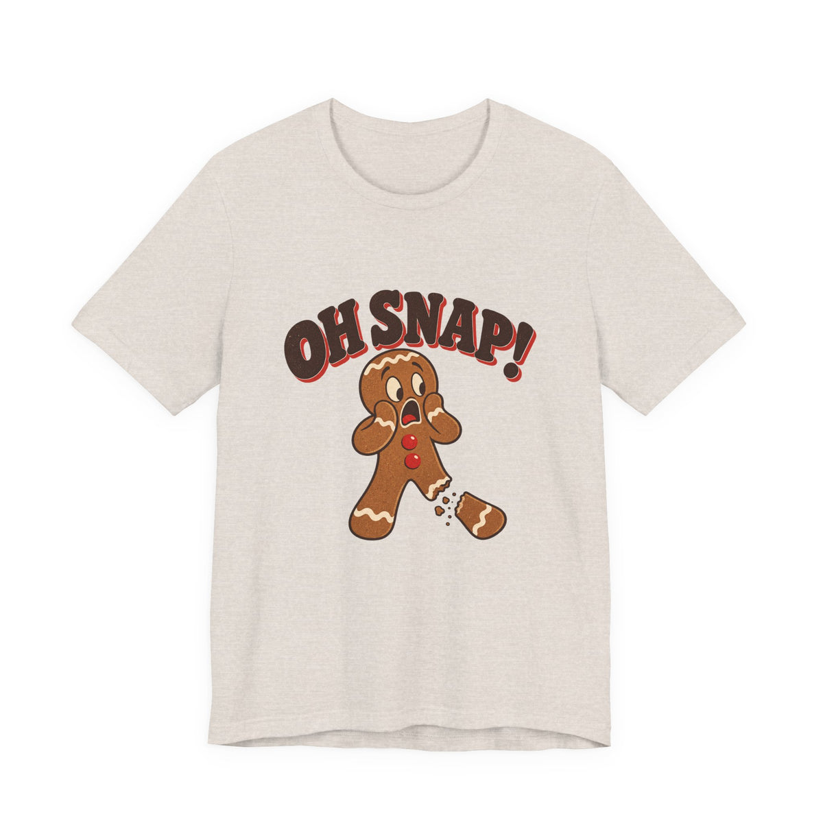 Oh Snap Gingerbread Man Funny Christmas Shirt, Funny Gingerbread T-Shirt, Funny Gingerbread Gift