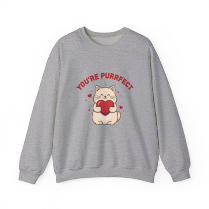 You're Purrfect Valentine Cat Sweatshirt