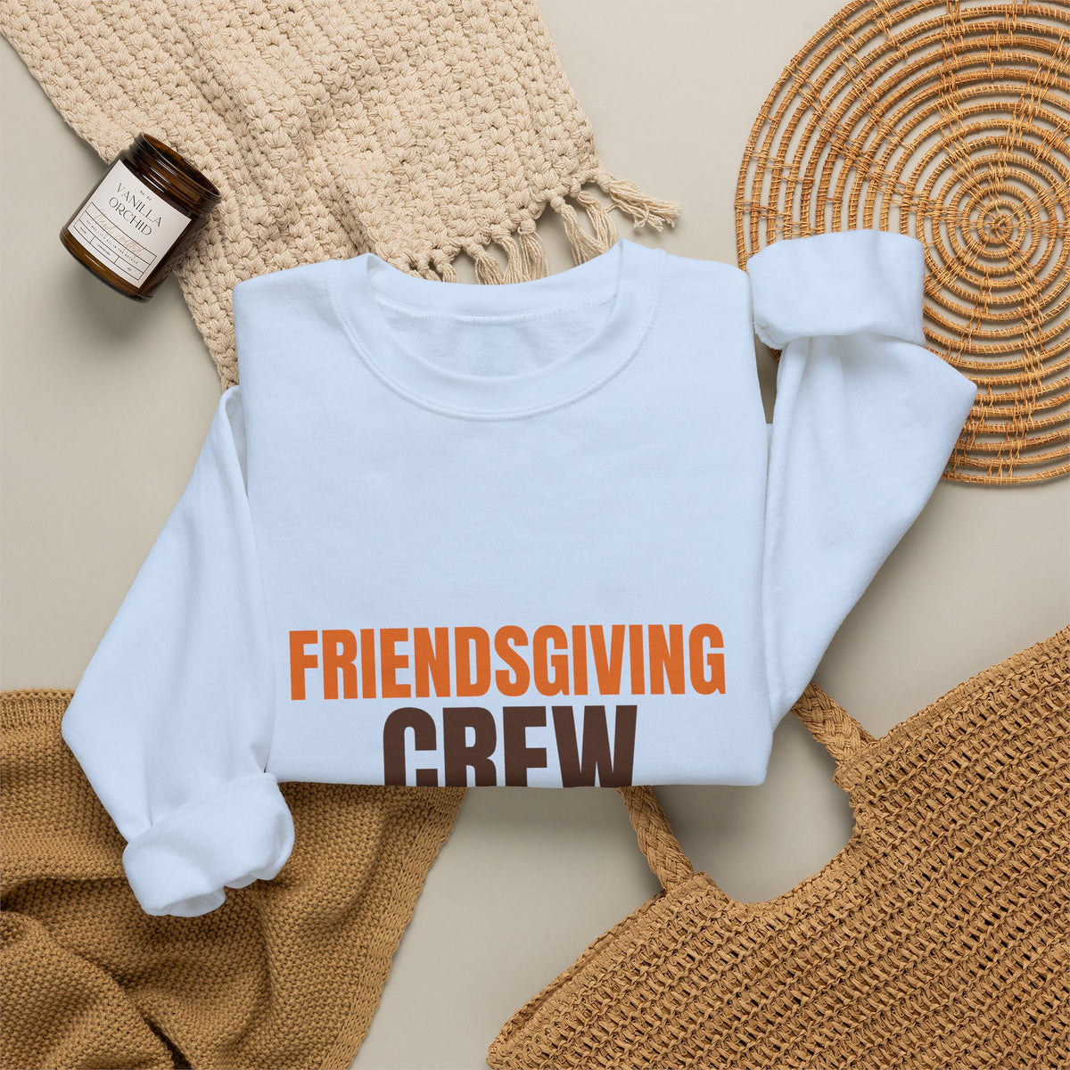 Friendsgiving Crew Pass the Stuffing Sweatshirt, Friendsgiving Crew Crewneck Sweatshirt