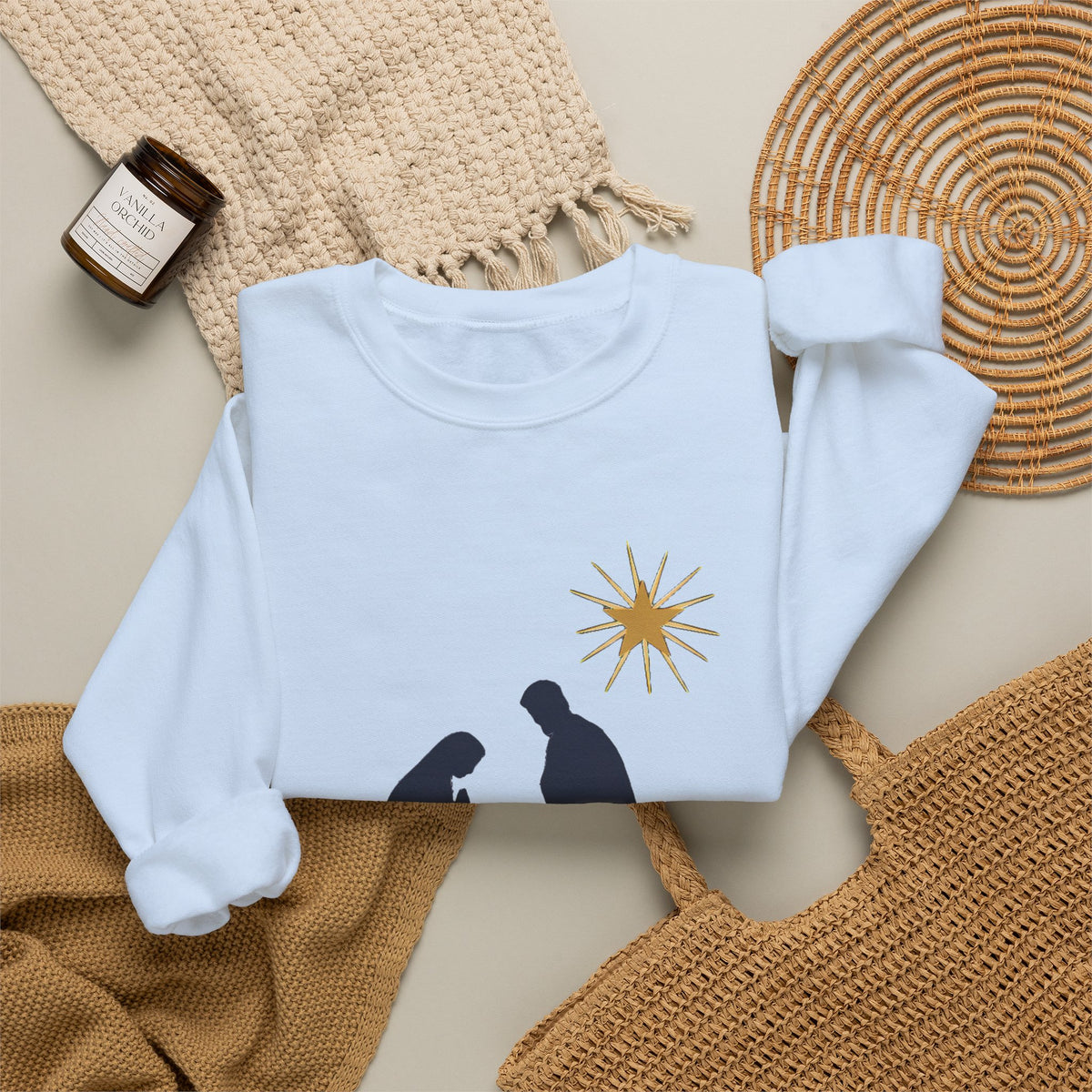 Reason for the Season Sweatshirt, Christian Christmas Crewneck, Nativity Sweater