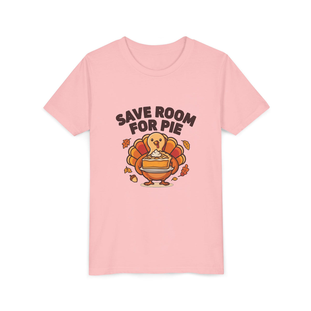 Save Room for Pie Thanksgiving Turkey Kids Shirt, Kids Save Room for Pie Thanksgiving Tee