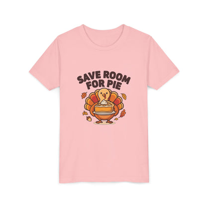 Save Room for Pie Thanksgiving Turkey Kids Shirt, Kids Save Room for Pie Thanksgiving Tee