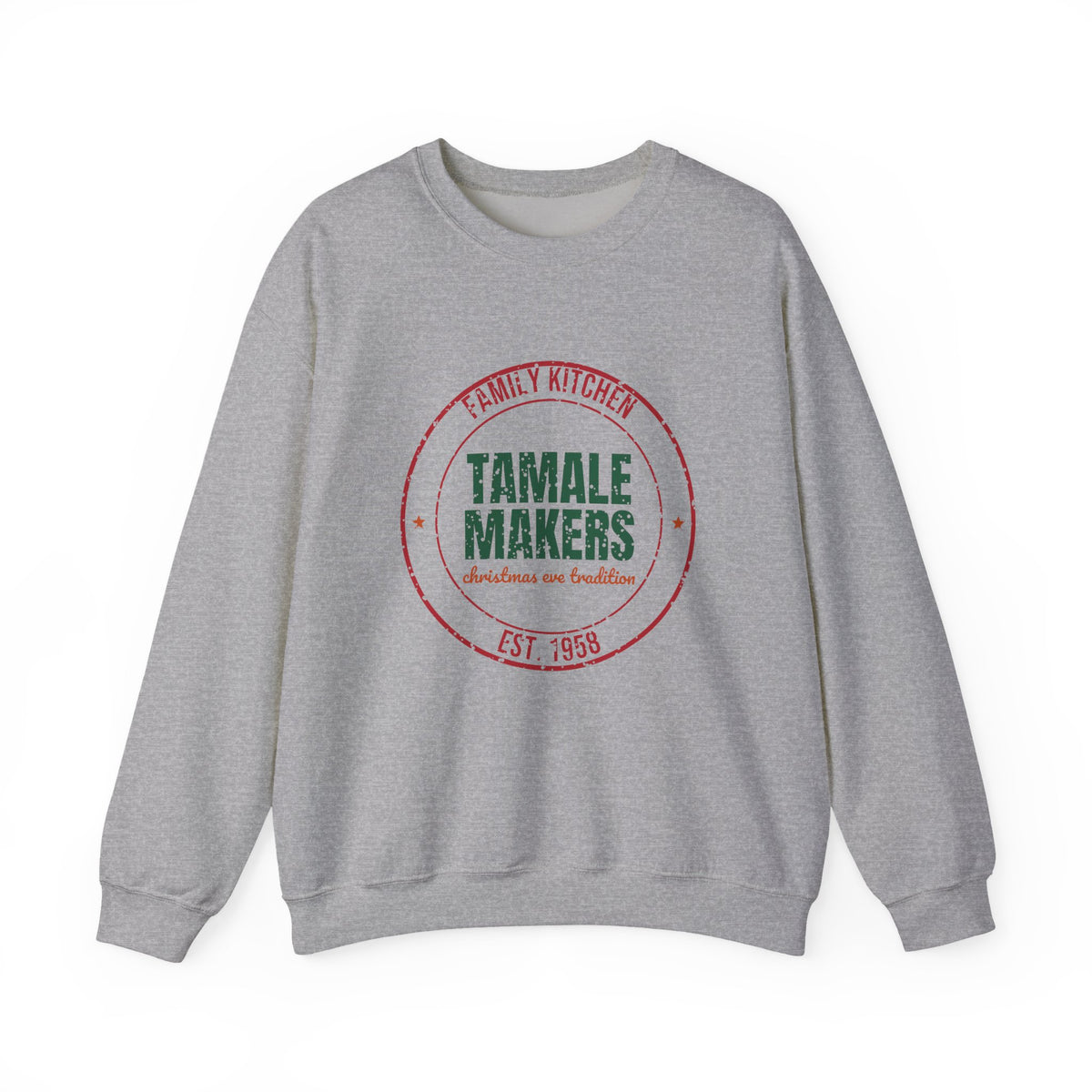 Family Kitchen Tamale Makers Christmas Eve Tradition Sweatshirt, Tamale Christmas Crewneck Sweatshirt
