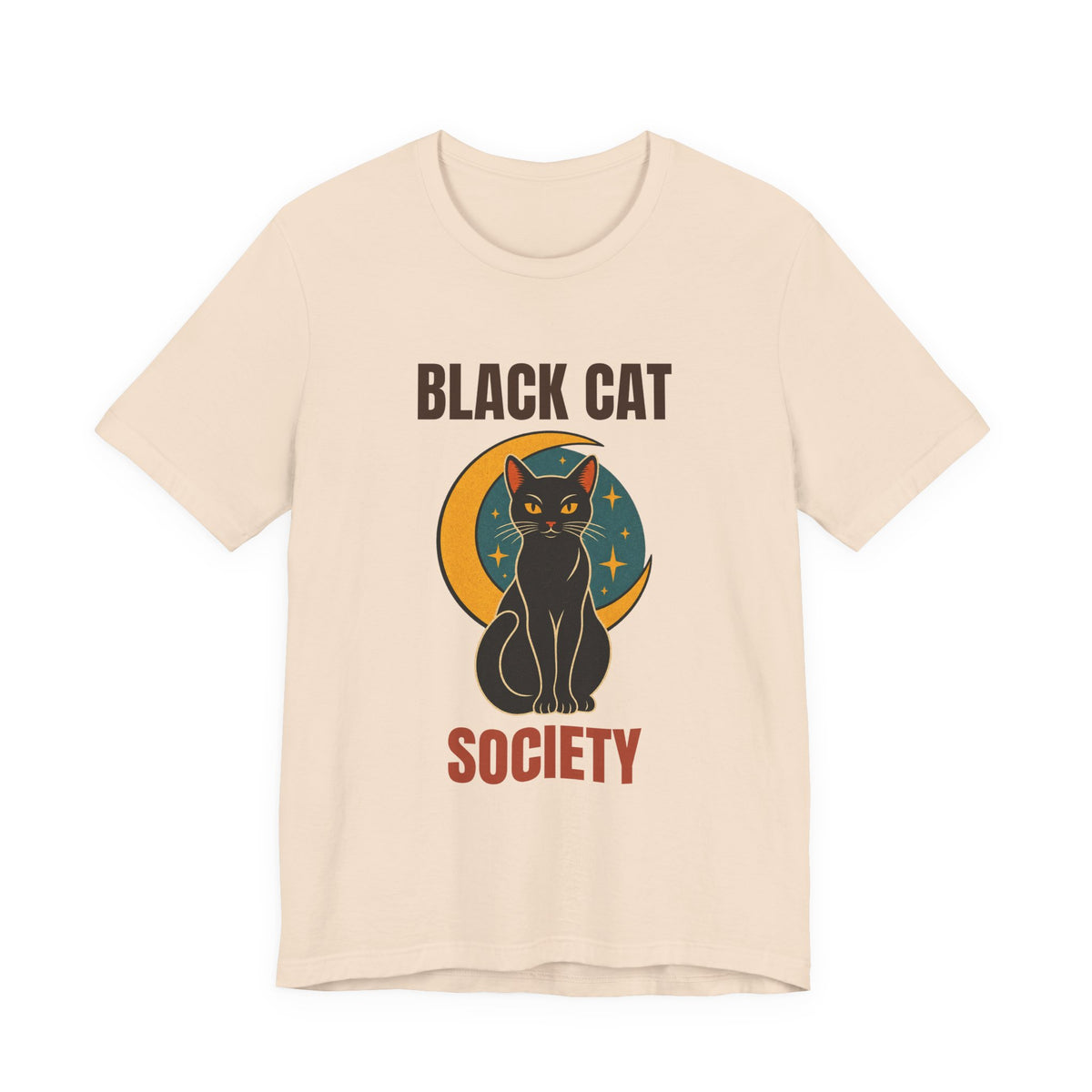 Black Cat Society Vintage Moon Shirt, Retro Black Cat Society T-Shirt, Vintage Black Cat Society Gift