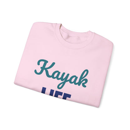 Kayak Life Paddle Relax Repeat Sweatshirt, Kayaking Crewneck Sweatshirt
