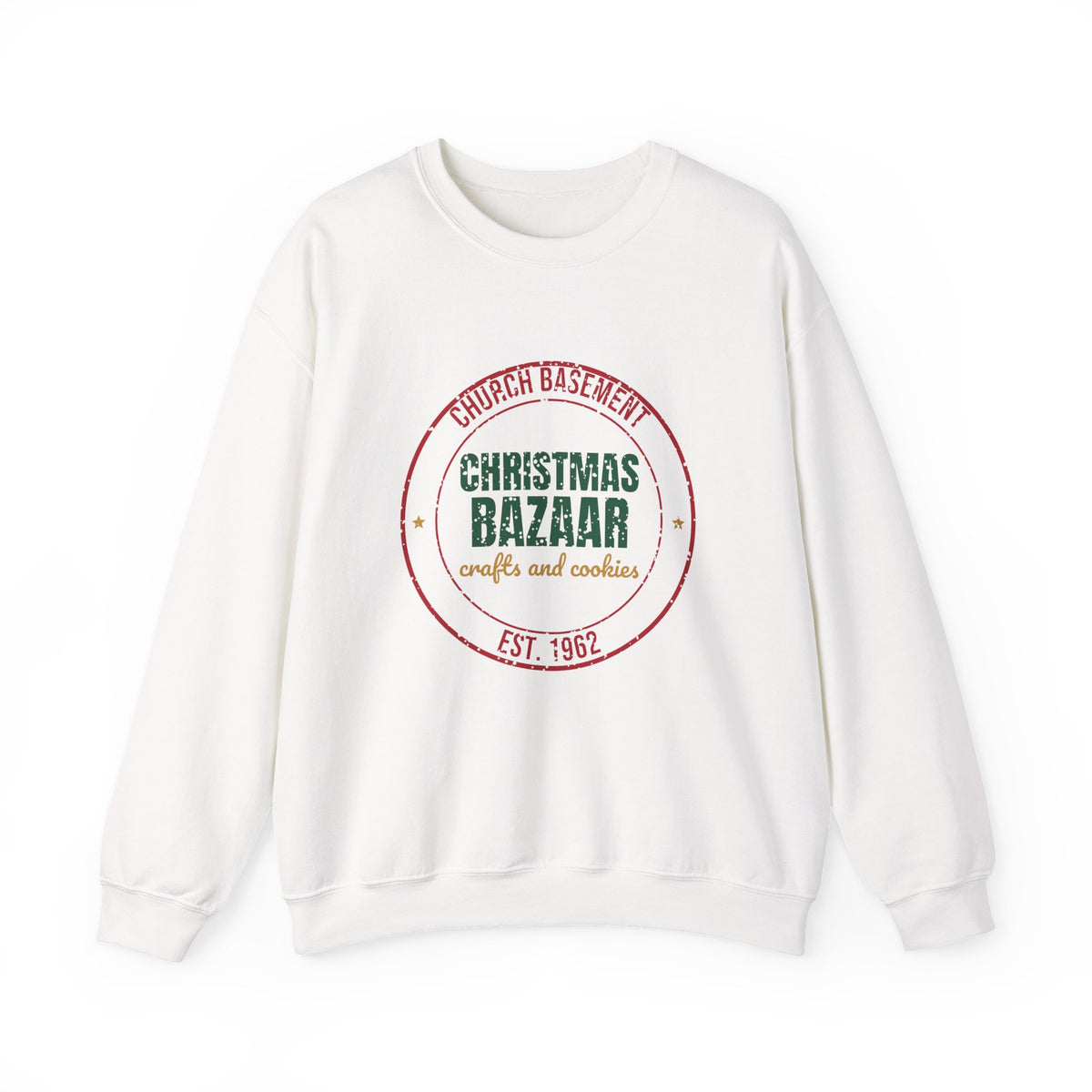 Church Basement Christmas Bazaar Est. 1962 Sweatshirt, Vintage Christmas Crewneck Sweatshirt