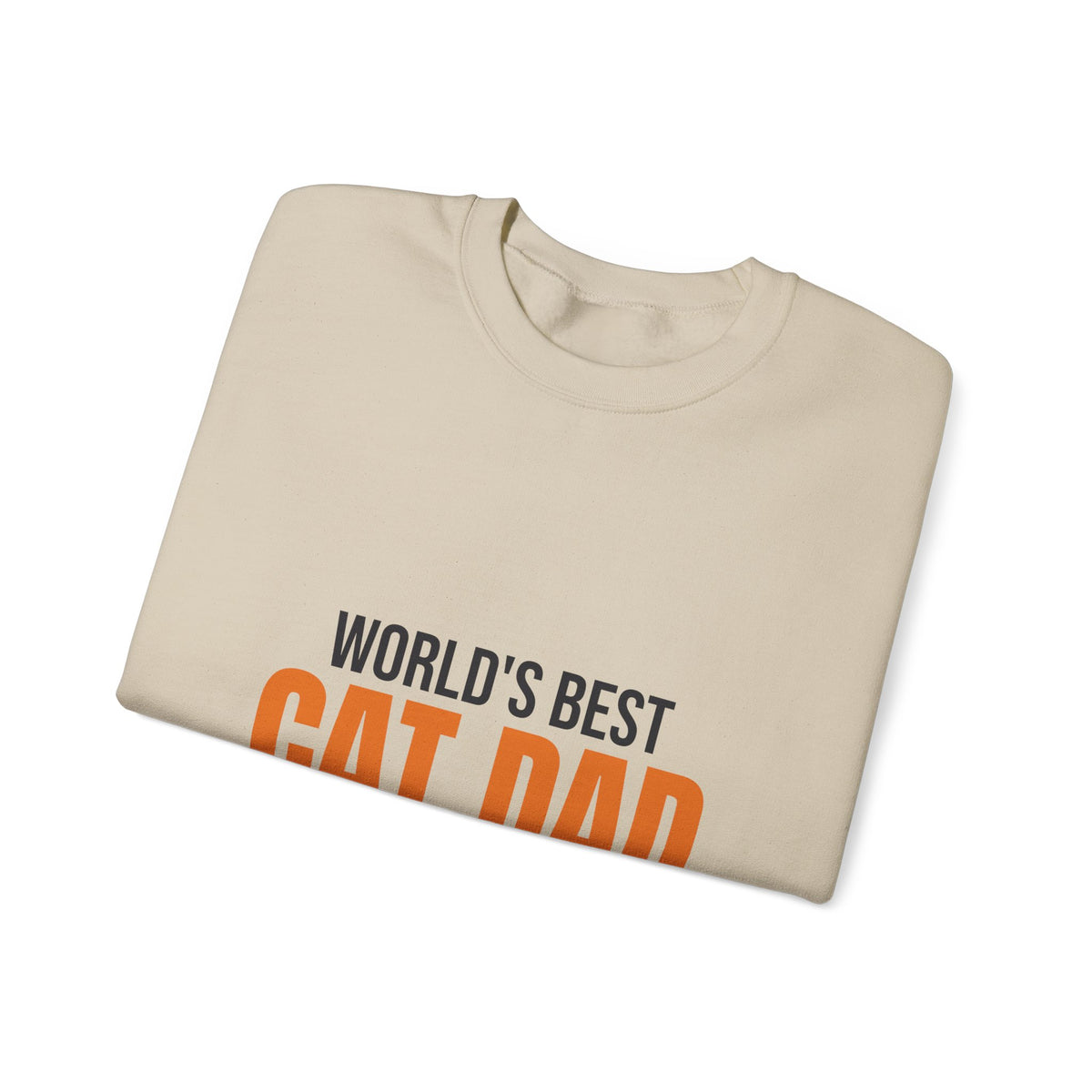 World's Best Cat Dad Sweatshirt, Cat Dad Crewneck