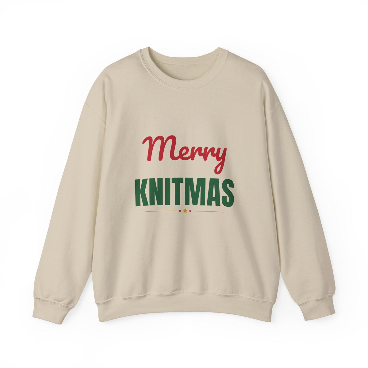 Merry Knitmas Sweatshirt, Knitting Christmas Crewneck, Knitter Gift