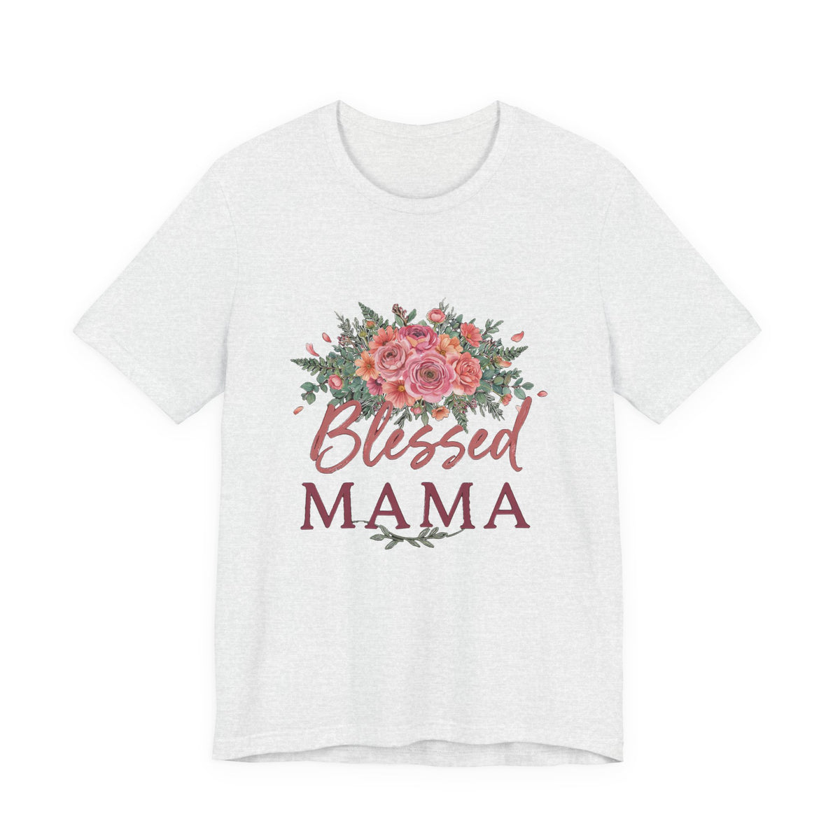 Blessed Mama Shirt, Floral Mom T-Shirt, Gift for Mom Tee