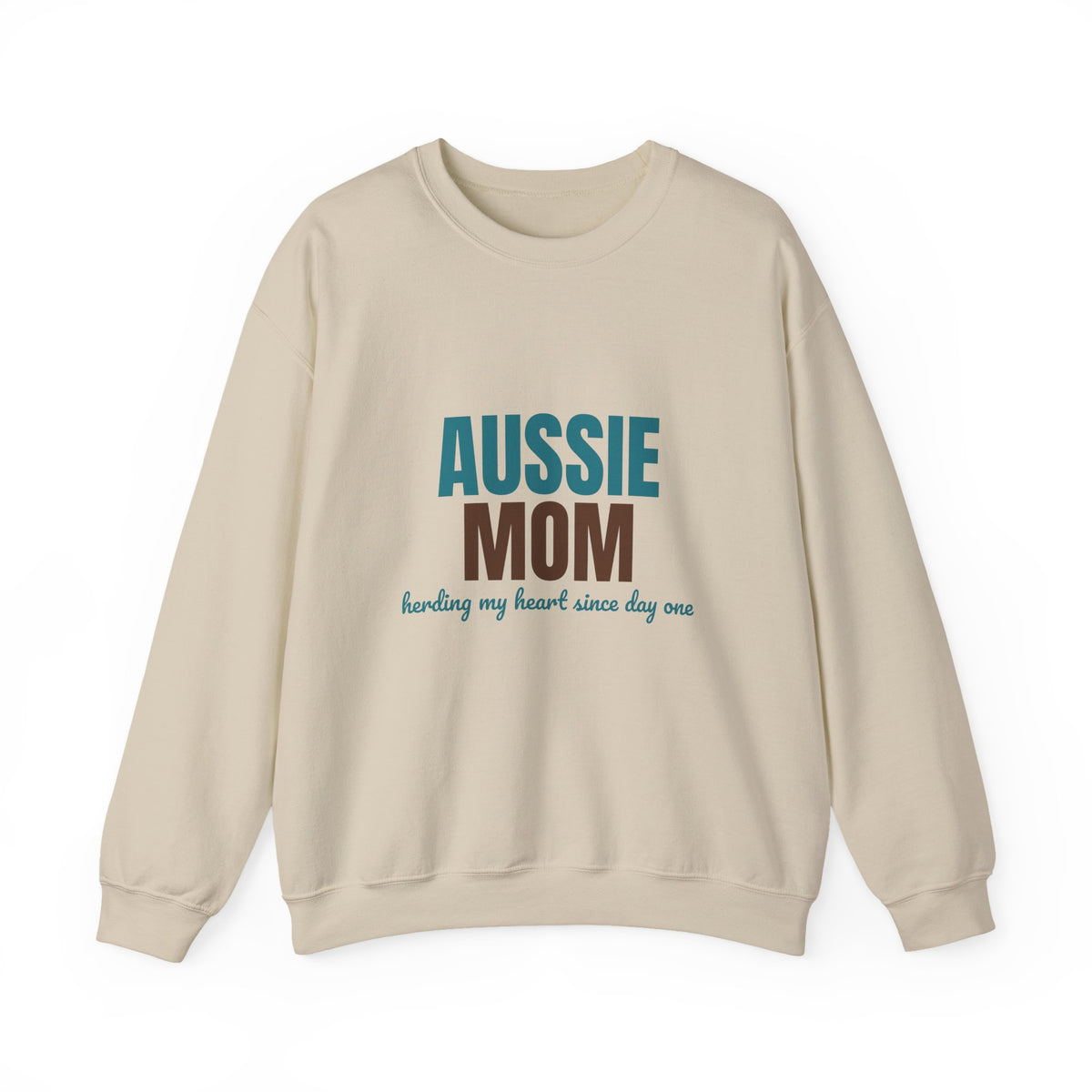 Aussie Mom Herding My Heart Since Day One Sweatshirt, Aussie Mom Crewneck Sweatshirt