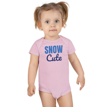 Snow Cute Winter Baby Bodysuit, Christmas Baby Onesie