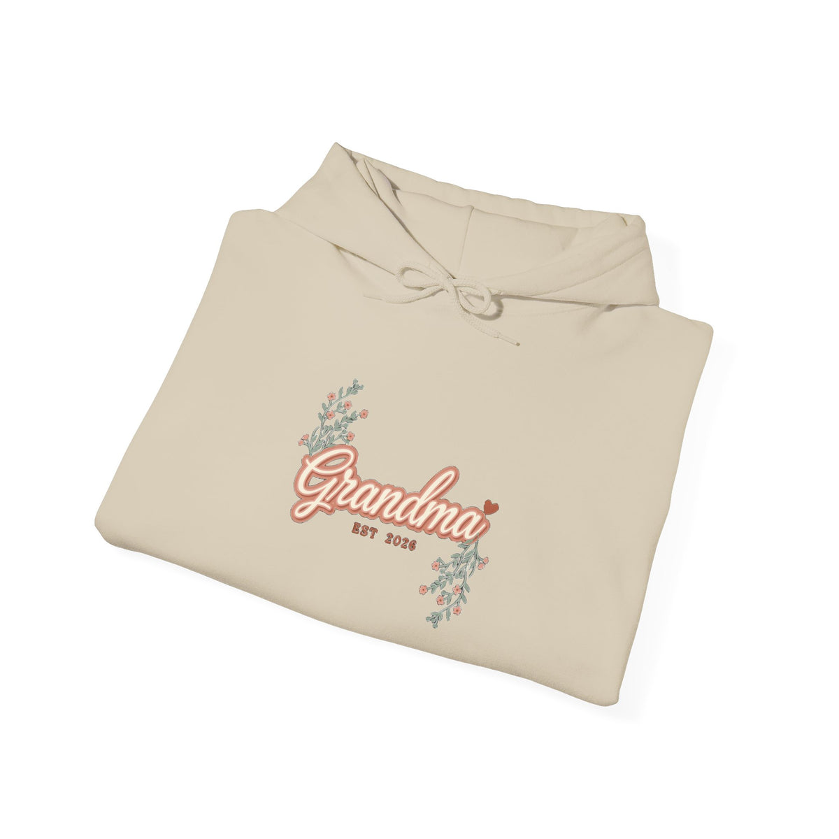 Grandma Est 2026 Hoodie, New Grandma Hooded Sweatshirt, Pregnancy Reveal Gift