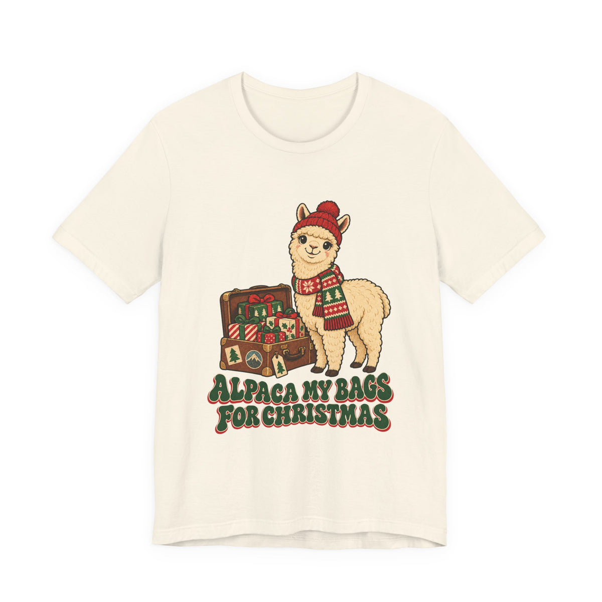 Alpaca My Bags for Christmas Shirt, Alpaca Christmas T-Shirt, Alpaca Christmas Gift