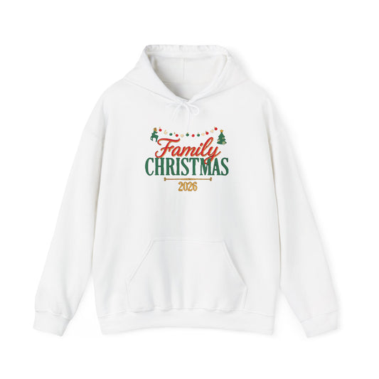 Family Christmas 2026 Hoodie, Matching Family Christmas Hooded Sweatshirt