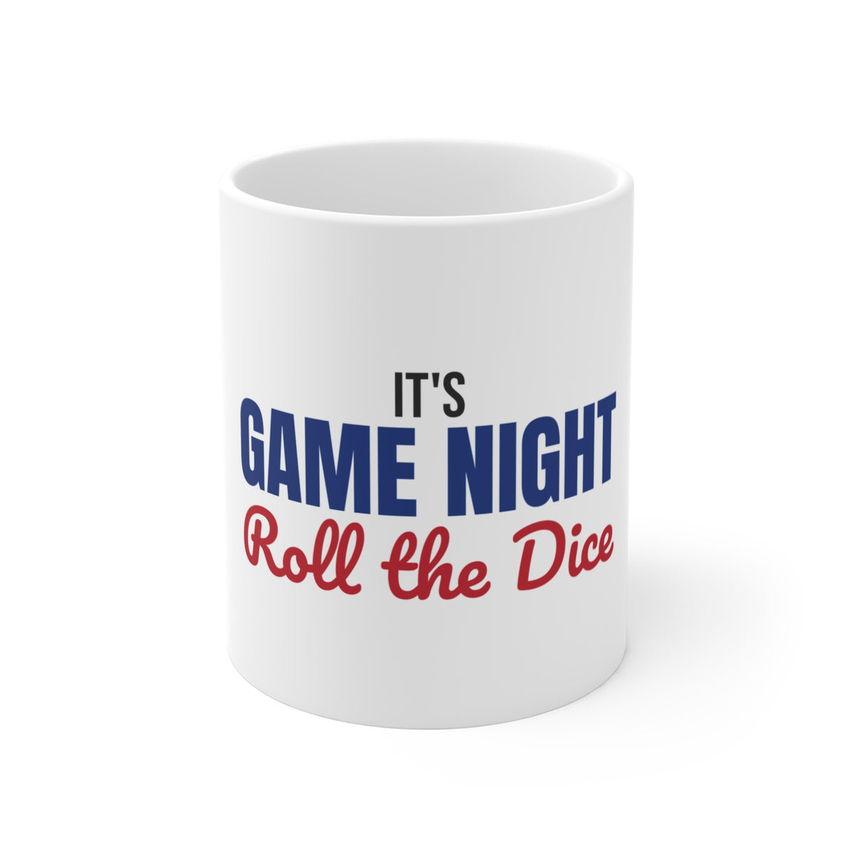 It's Game Night Roll the Dice Mug