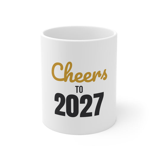 Cheers to 2027 Mug, New Year Coffee Mug 11oz