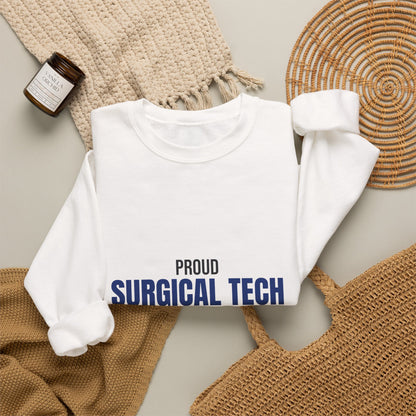Proud Surgical Tech Count Pass Repeat Sweatshirt, Surgical Tech Crewneck Sweatshirt
