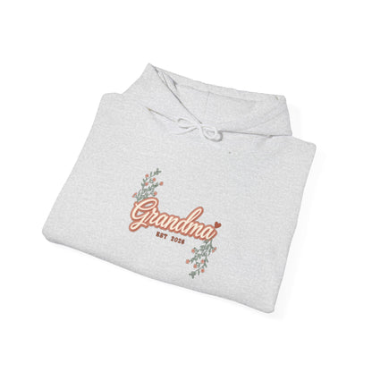 Grandma Est 2026 Hoodie, New Grandma Hooded Sweatshirt, Pregnancy Reveal Gift